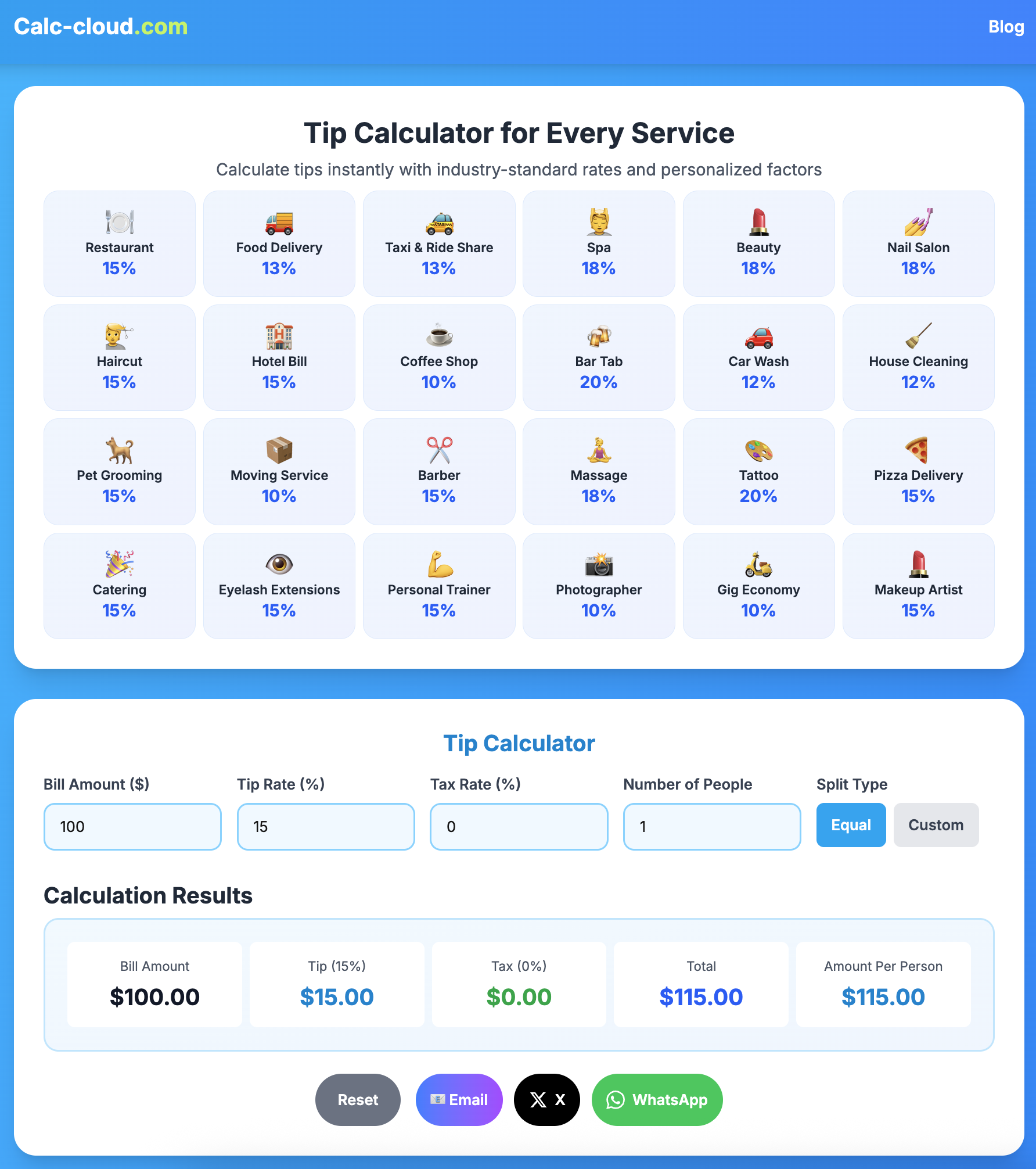 tip calculator